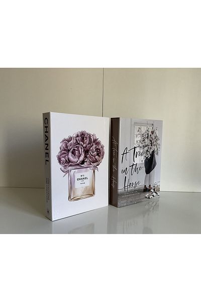 NARİBA Chanel no5 & A Tree Διακοσμητικό Βιβλίο Σετ 2 τεμαχίων