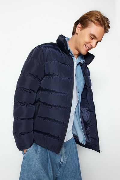 Trendyol Collection Námořnická modř Regular Fit vodě a větru odolná bunda Tmnaw23Mo00096