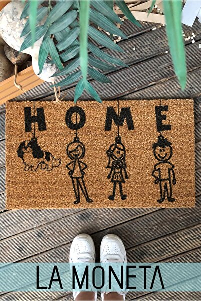 LAMONETA Ornament 2 Tasarım Kapı Önü Koko Kıl Paspas