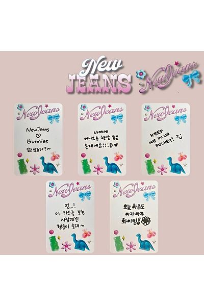 Kpop Dünyasi NEW JEANS ''Get Up'' مجموعة كمبيوتر جينز جديدة