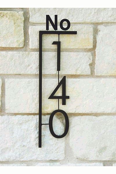 zafrakreklam باب APT BLOCK NO عمودي 22X8 سم بلكسي
