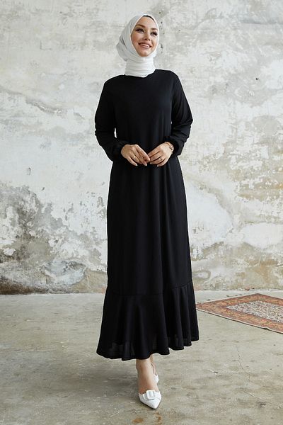 InStyle Φόρεμα Merilya Skirt Ruffle - Μαύρο