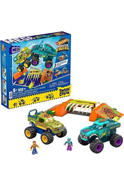 HOT WHEELS Hwl-Monster Trucks S&C Mega Wrex Boneyard Stunt Course HKF89