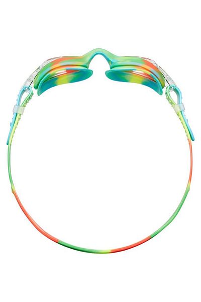 TYR Sport TYR Swimple Tie-Dye Green/Orange Children's Swimming Goggles, Children's Training Glasses