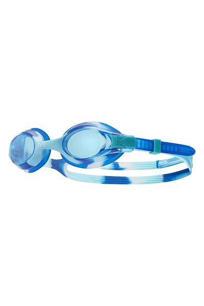 TYR Sport TYR Swimple Tie-Dye Blue Kids Swimming Goggles, Kids Training Glasses