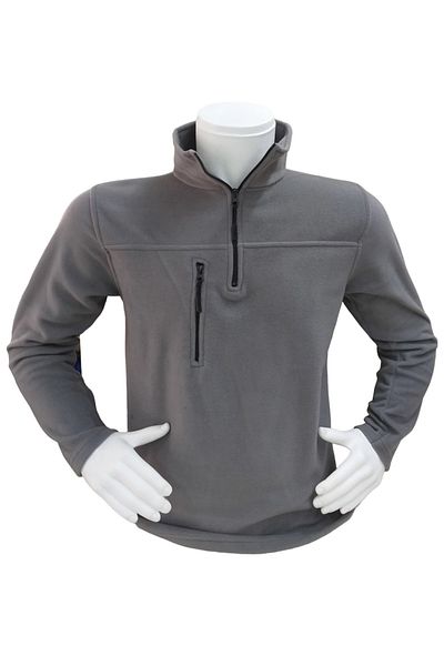 parypary Ανδρικό φούτερ Fleece - Μισό φερμουάρ, Τσέπη, 280γρ