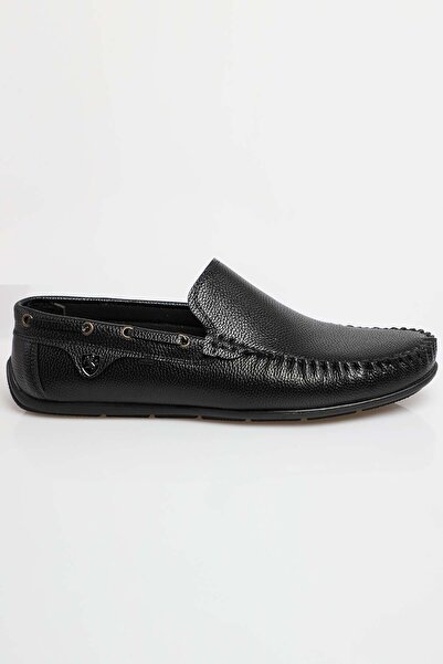 zincirport Мъжки черни мокасини