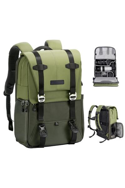K&F CONCEPT Beta Yeşil Sırt Çantası 20L