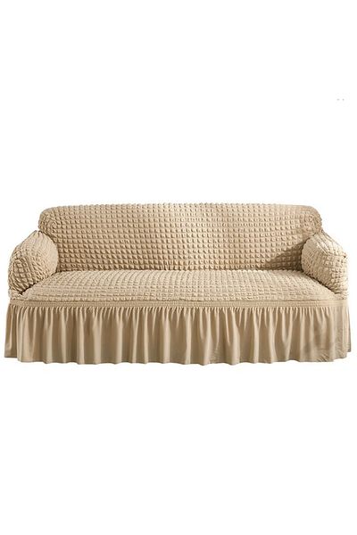 BALADI HOME Калъф за триместен диван Bürumcük Lycra, гъвкав, може да се пере (1 брой)