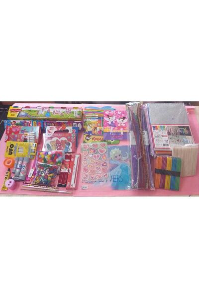 ÇEÇEN HOME Kız Ana Sınıfı, Okul Önçesi, Kreş,kırtasiye Seti 45 Parça