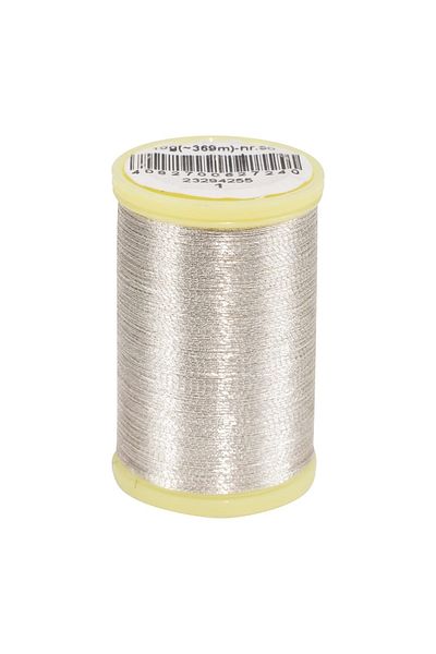 ATMACA TUHAFİYE Anchor Anchor 01No Machine Glitter 10 Gram Small Spool - Machine Embroidery Rope Metallic Size 6 Silver