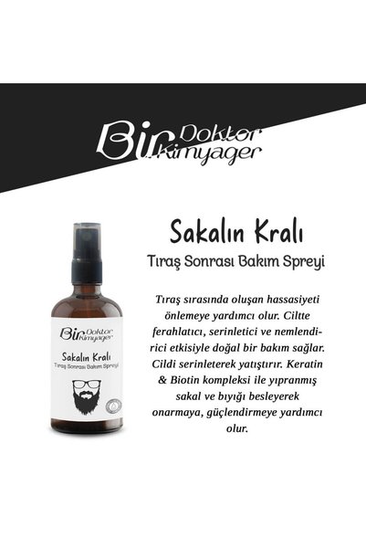 Genel Markalar Sakalın Kralı Tıraş Sonrası Bakım Spreyi (100 mL)