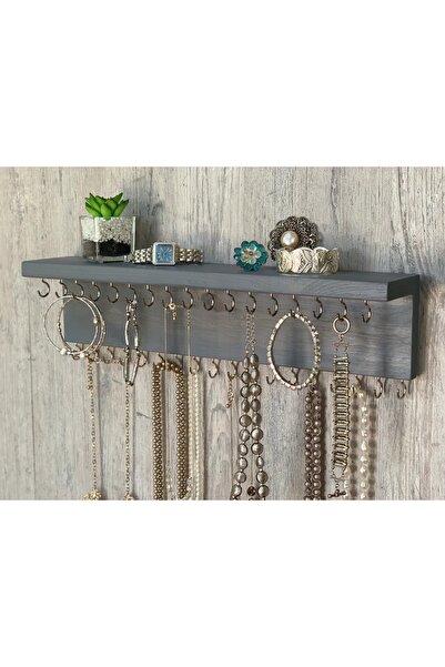 Efem Dekor 45cmx34 Asma Takı Düzenleyicileri, Duvara Monte Raf Takı Tutucu Ko...