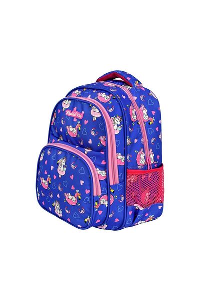 Paul Brand Set de ghiozdan și nutriție pentru școală primară cu model unicorn albastru bleumarin Wdll5036