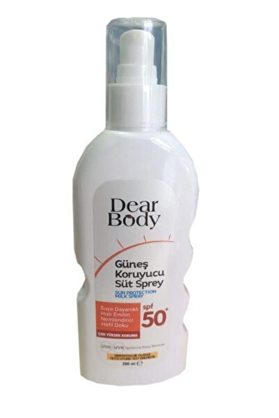 dear body Güneş Koruyucu Süt Sprey Spf50+ 200ml
