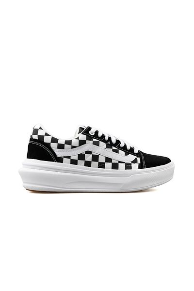 Vans Kids Boy Old Skool Over Lace Up Shoes, Black
