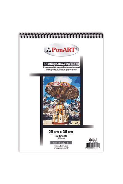 Ponart WATERCOLOR PAINTING BOOK 25X35 PHM-20-141