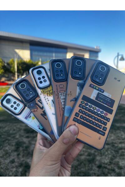 m.tk moveteck Xiaomi Redmi Note 11 Pro & 12 Pro Compatible Case Patterned Text Figured Back Matte Frosted Does Not Leave Traces