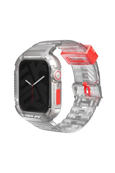 Skinarma Watch 7 45mm Kordon Saido Sert Pc Kasa Koruyuculu Silikon Strap Kayı...