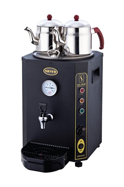 Işıkgaz Elit Semaver Çift Demlikli 23 Litre Siyah