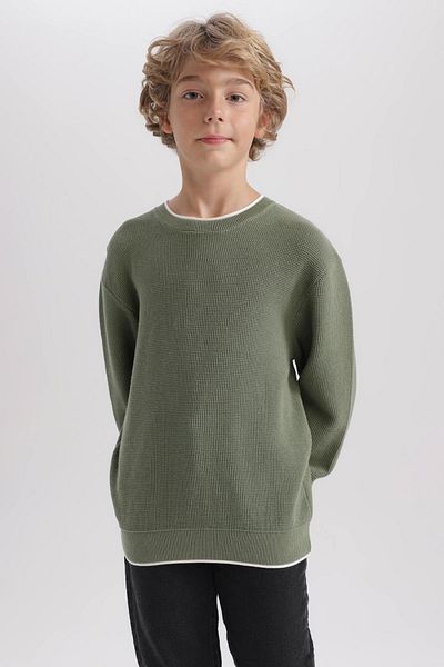 DeFacto Rundhalspullover für Jungen U8991a623wn