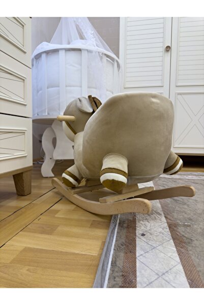 EĞİTİCİ AHŞAPLAR Sevimli Hayvan Figürlü Sallanan Sandalye