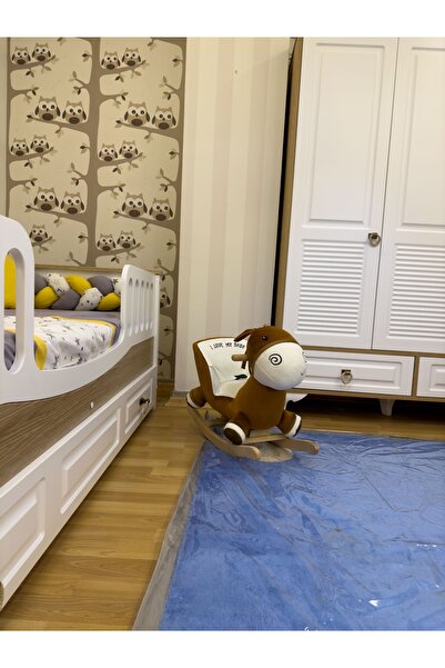 EĞİTİCİ AHŞAPLAR Sevimli Hayvan Figürlü Sallanan Sandalye