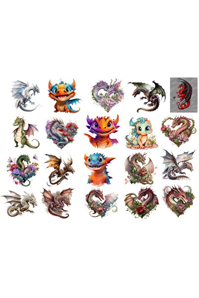 TELLGRAF مجموعة ملصقات الديناصورات اللطيفة (21x31 سم)