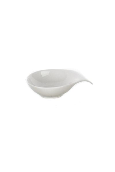ultraform Porcelain Sauce Bowl with Handle Std 15x11cm