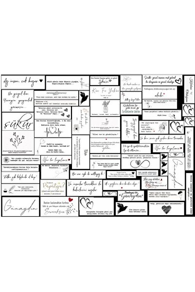 TELLGRAF Özlü Sözler Sticker Seti (21x3 cm)