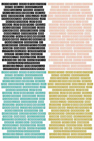 TELLGRAF مجموعة الملصقات المكتوبة (مجموعتان 15 × 21)