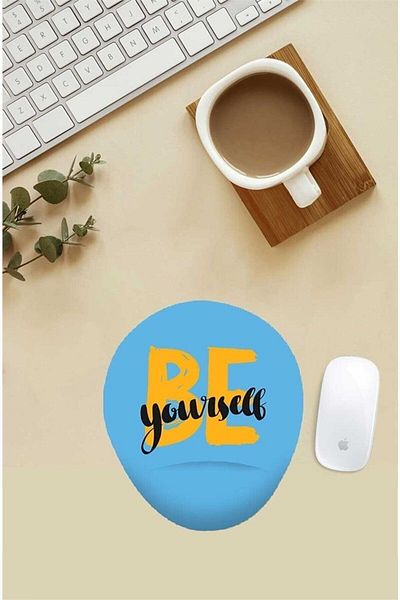 HobiShop Be Yourself Written Mouse Pad με υποστήριξη καρπού