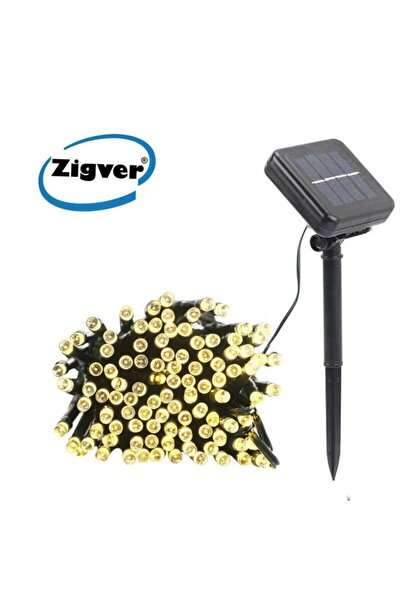 Zigver Solar Güneş Enerjili Dış Bahçe 8 Modlu 10metre 100 Led Gün Işığı Aydın...