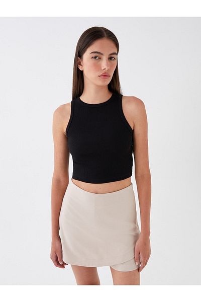 LC Waikiki Crew Neck Straight Crop Dámská atletka
