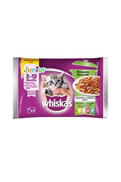 Whiskas Karışık Güveç Seçenekleri Yavru Kedi Pouch 4x85 gr