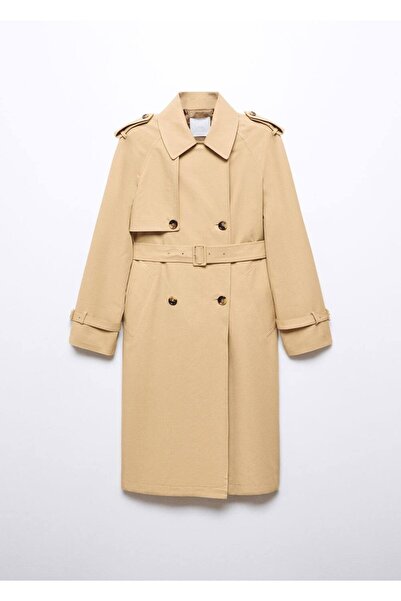 MANGO Woman Pytlový trenčkot s páskem