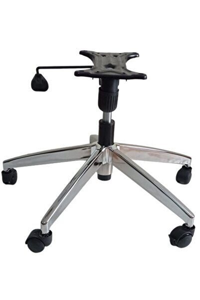 KamusalMarket Oyun Koltuğu Yıldız Ayağı Tek Kol Mekanizma Krom Pistonlu Çap 7...