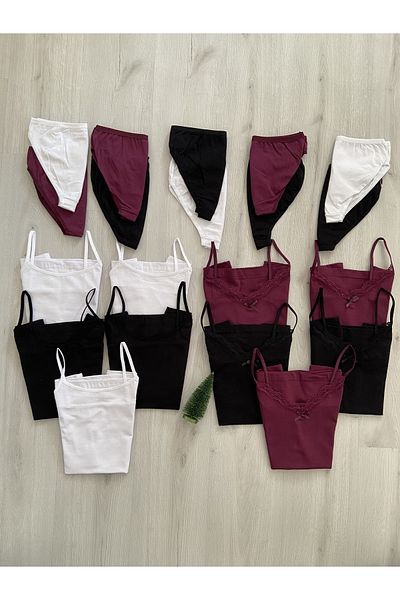 ParisTrend Dowry Women's 10-Piece Combed Cotton Athlete Panties Set