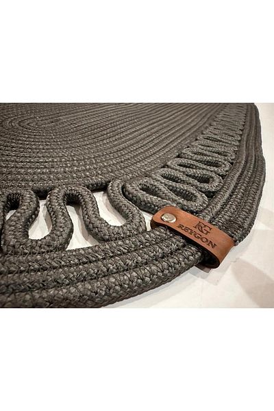 REYGON TEKSTİL Decorative Snail Jute Woven WAVE Runner Placemat Snail Runner 35 X 100