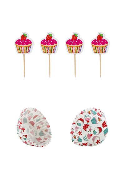 Yusuf Dirik YD Party Supplies قالب كعك المافن بالفراولة والكب كيك تحت عنوان 2...