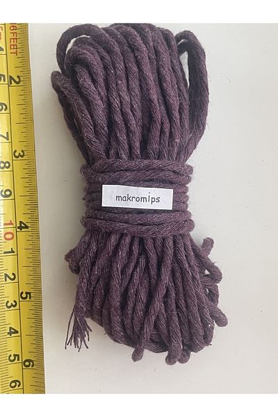 Makromİps CHEAPEST MACRAME ROPE (10 meters) SCANABLE SINGLE BOWKNESS KEYCHAIN LEAF WALL DECOR HOBBY ROPE