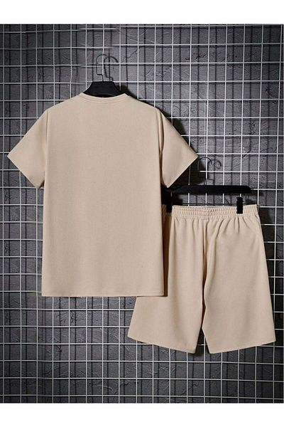 PALPİTO Ανδρικό κοστούμι Mink Awesome με στάμπα oversize