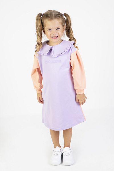 Harika KIDS Girl's Two Thread Fabric Medium Thickness Long Sleeve Knitted Basic Dress