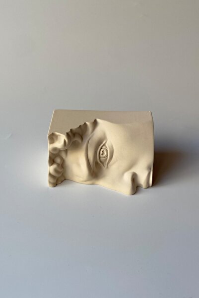 sin istanbul David Büst Heykel Biblo Bej