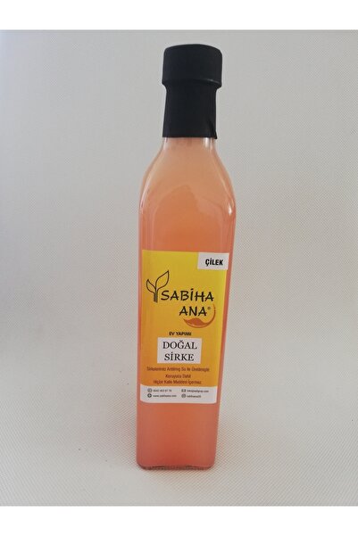 SabihaAna Sabiha Ana Ev Yapımı Organik Çilek Sirkesi