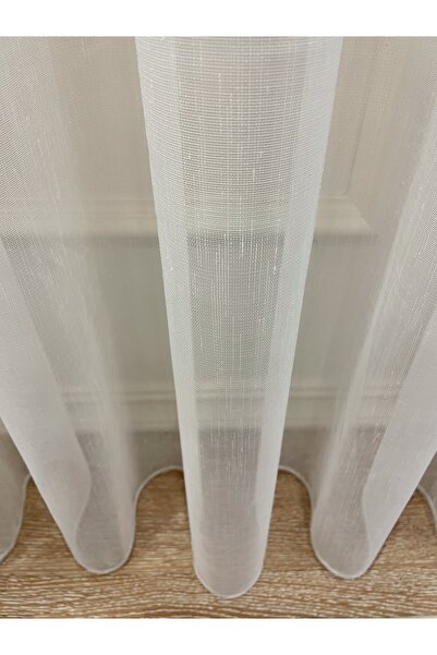 Brillant Linen Look 1/2.5 Normal Pleat - Ecru Cream Color Tulle Curtain