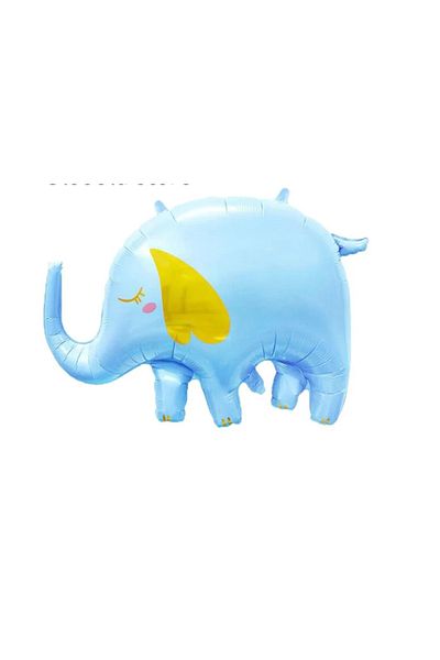 kidspartim Blue Elephant Foil Balloon 84x59 cm