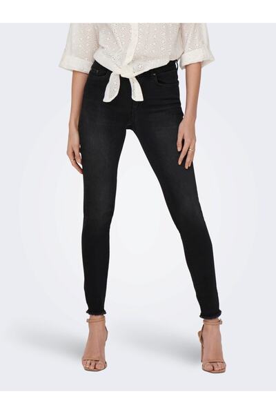 ONLY Dar Kesim Siyah Renk Kot Pantolon 15287159