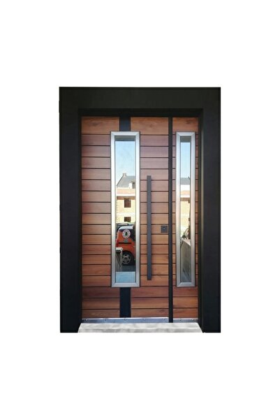 tezwood 0150 Ahşap Apartman Kapısı, Villa Kapıları, Dış Mekana Uygun
