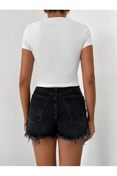 Jose Clothing ΓΥΝΑΙΚΕΙΑ ΛΕΥΚΗ ΕΚΠΤΩΜΕΝΗ ΣΩΜΑ ΚΟΝΤΟΜΑΝΙΚΗ CROP ΜΠΛΟΥΖΑ